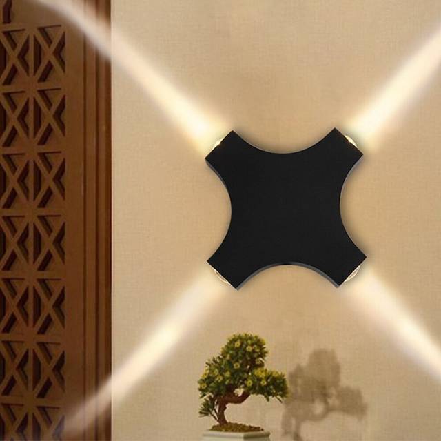 Outdoor Indoor LED Nordic Style Outdoor Wall Lights Indoor Wall Lights Living Room Shops / Cafes Aluminum Wall Light IP65 85-265V