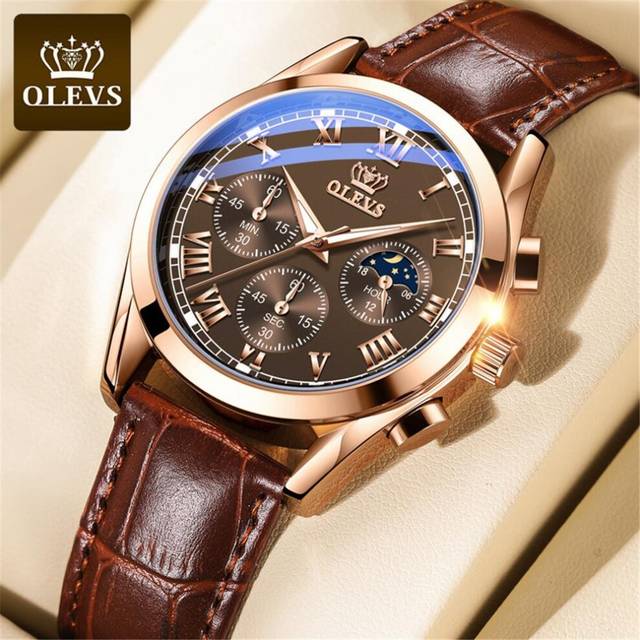 OLEVS men's Wrist Watches Luminous Quartz Wristwatches For Men Water Resistant Clock Montre Homme Reloj Hombre Wrist Guaranteed