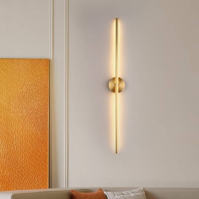 LED Wall Sconces Indoor Dimmable Wall Light Fixtures Copper Wall Lamp for Living Room Bedroom Bathroom Hallway Doorway Stairway,Bedside 110-240V