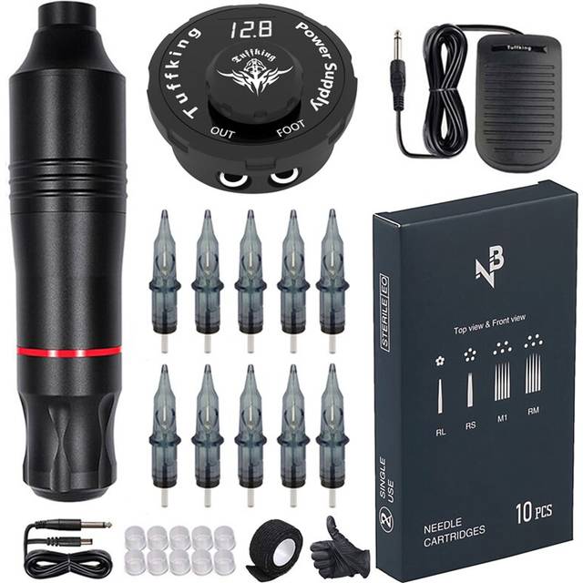 Tattoo Machine Kit Tattoo Rotary Pen With Cartridges Needles For Permanent Makeup Tattoo Machine Tattoo Body Art