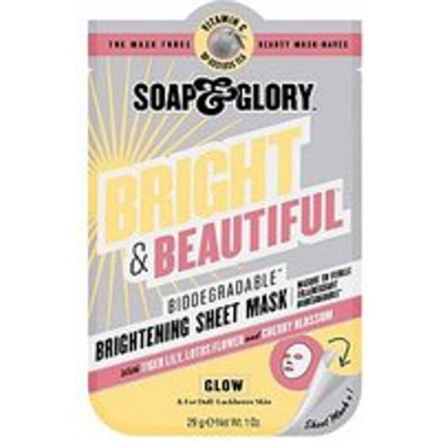 Soap & Glory Bright + Beautiful Biodegradable Brightening Sheet Mask