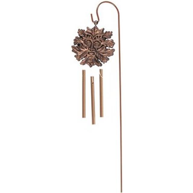 Bronze Effect Green Man Windchime Stake | Free Uk Shipping