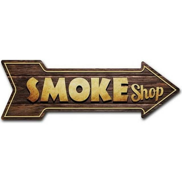 SignMission D-A-12-999612 12 x 36 in. Indoor & Outdoor Decor Direction Sticker Vinyl Wall Decals - Smoke Shop - 24 in.