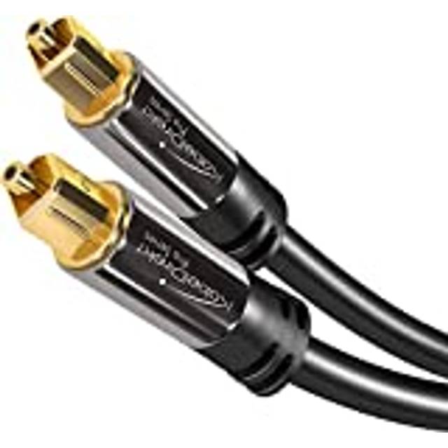 KabelDirekt 10m Optical Digital Audio Cable/ TOSLINK Cable (TOSLINK to TOSLINK, fibre optic cable, for Home Theater, PS4, XBOX) PRO Series