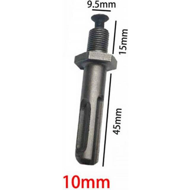 (SDS Plus Shank(Round)) Round Shank Hexagonal Post Chuck Drill Bit High Carbon Steel Male Steel Shank Adapter Thread, With Screws, For Electric Hammer