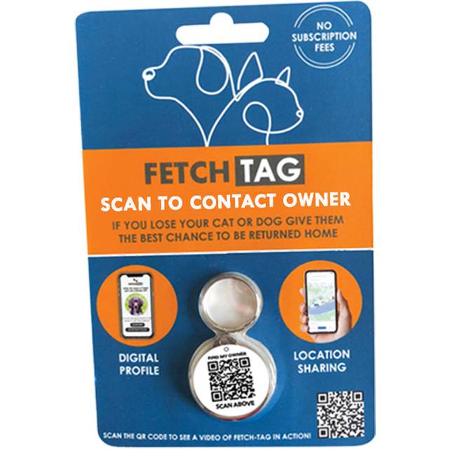 Fetch tag fetchtag smart pet tag no subscription gps locator