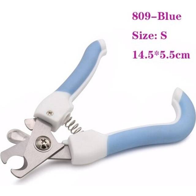 (Blue) Professional Pet Nail Clipper Stainless Steel Dog Cat Nail Trimmer