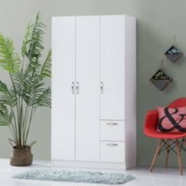 Essentials 3 Door 2 Drawer Wardrobe - Variant Available