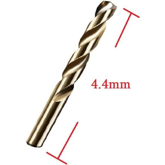 (4.4mm) 4.1-4.8MM Perforated Steel Stainless Steel Electric Drill Bit Containing Cobalt Tungsten Steel Alloy Suit Spiral Drill Bit