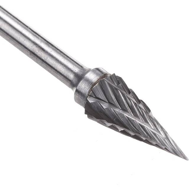 (9) 3x6mm Double Grain Tungsten Steel Grinding Head Rotary Burr Drill Bit Milling Cutter -VARS