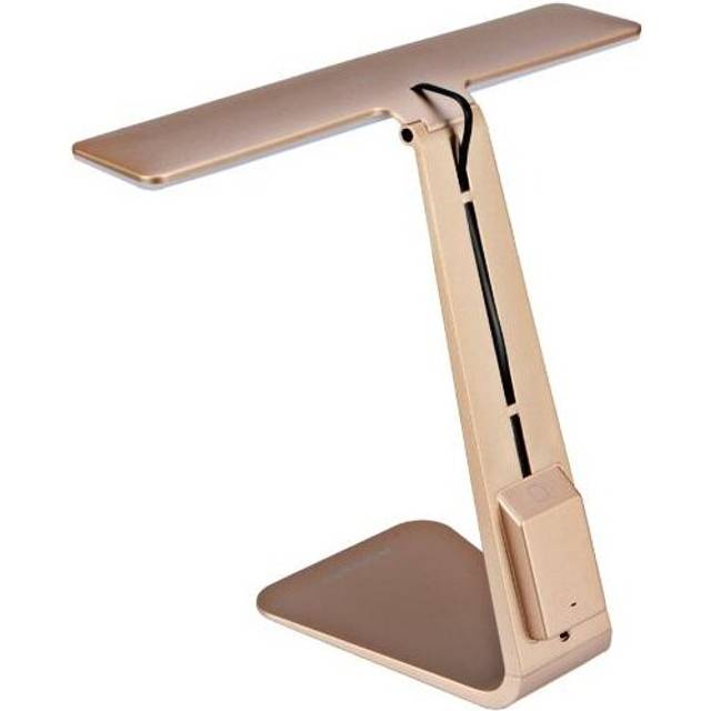 (Gold) Ultra Thin LED Dimming Touch Reading Table Lamp USB Eye Protection Night Light