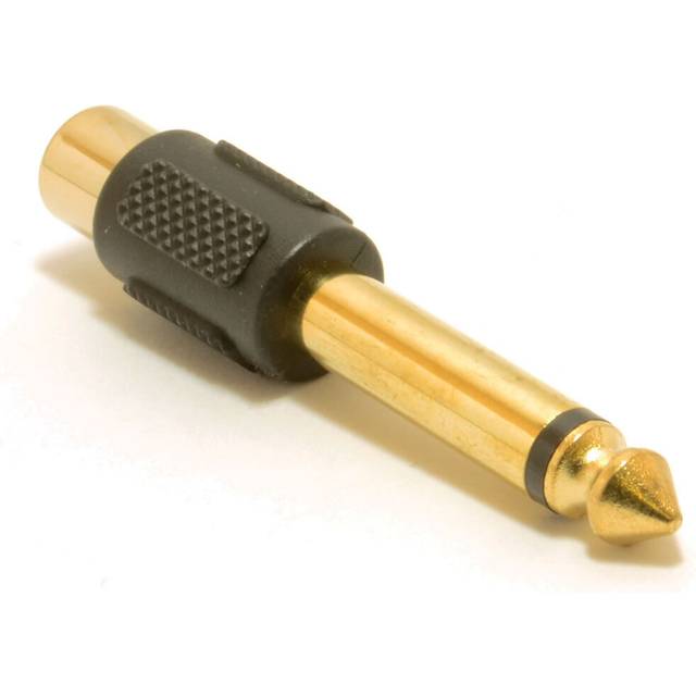 kenable RCA Phono Socket to Large 6.35mm 6.35 mm 1 4 inch Jack Adapter   Mono