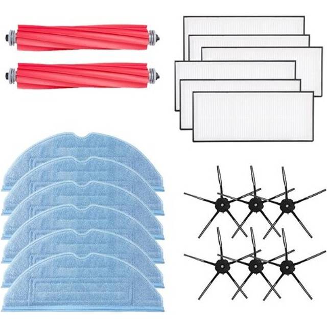 Roborock S7 Accessories Set Black (2 x Main Brush + 6 x Side Brush + 6 x Mop Cloth + 6 x Filter)