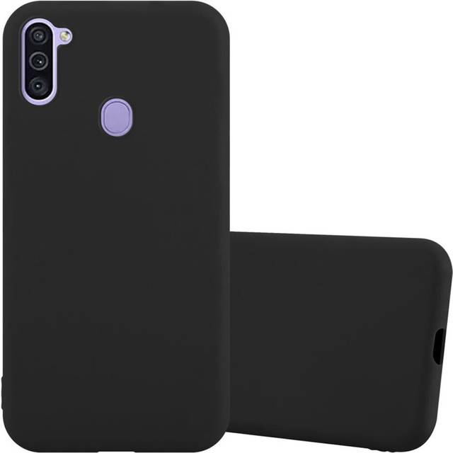 (CANDY SCHWARZ, Samsung Galaxy A11 Eu / M11) Cadorabo Case for Samsung Galaxy A11 / M11 Cover Protection TPU Silicone Gel Back case