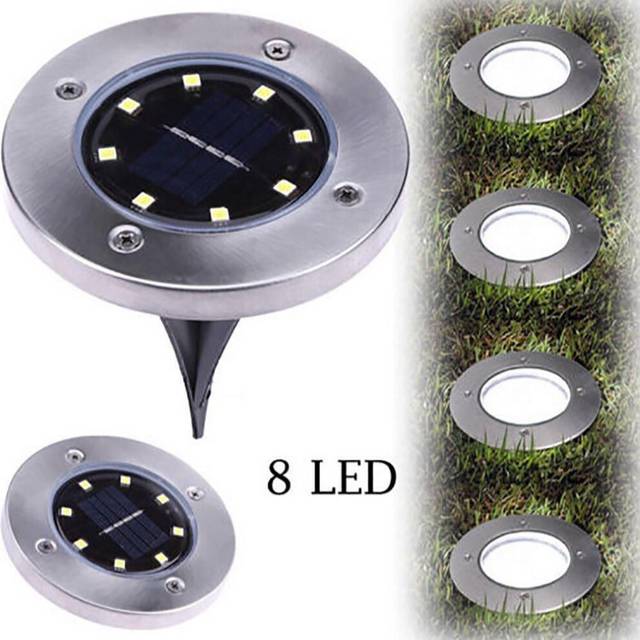 8 LED Solar Power Lamp Garden Light Outdoor LED Solar Energy Light Street Light Waterproof Solar Lights For Garden Decoration