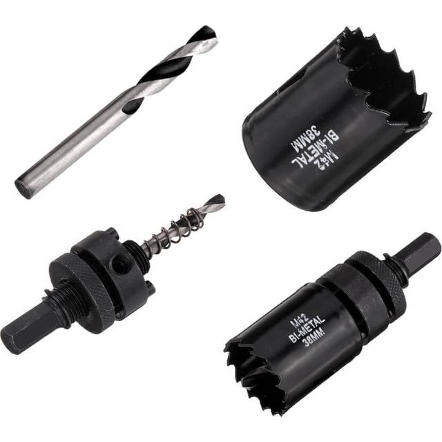 (A2 Connecting Shank) HSS Bi-Metal Hole Saw Cutter Drilling Tool Arbor Pilot Drill for Aluminum Iron Wood