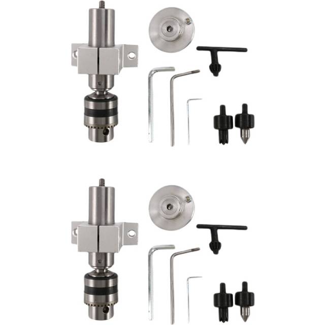 2X Multifunction Drilling Tailstock Live Center with Claw for Mini Lathe Machine Revolving Centre DIY Accessories