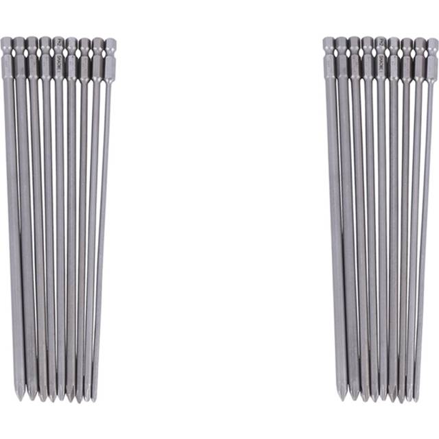 18Pcs 1/4 Inch 200mm Ph1 Ph2 Magnetic Long Hex Head Screwdriver Bits S2 Electric Drill Power Driver Tools