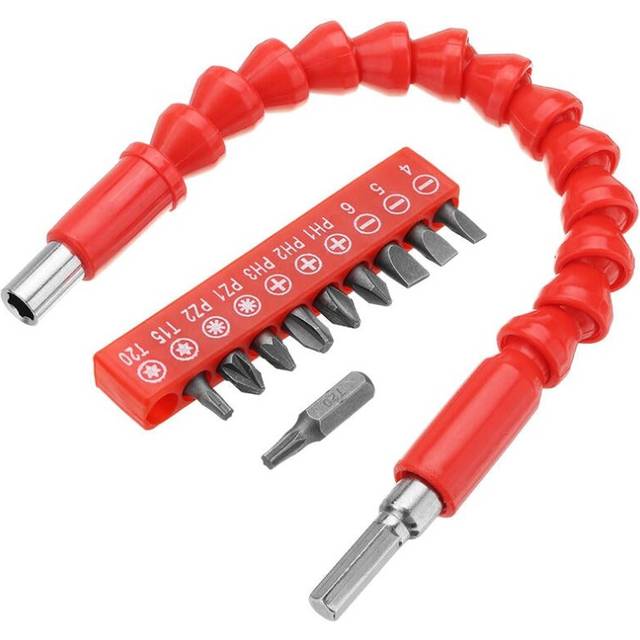 300mm Flexible Shaft with 10pcs Screwdriver Bit and Extension Rod for Electronic Drill
