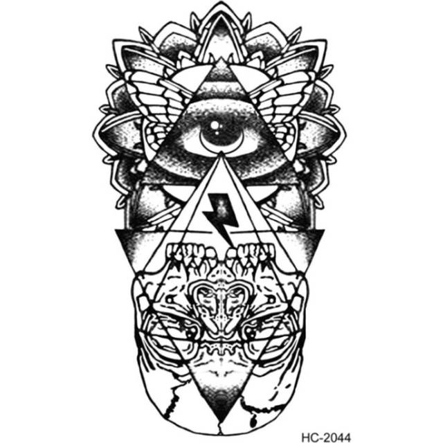 Temporary Tattoos Eye of God Totem Waterproof Sticker Body Art Water Transfer Fake Tattoo Flash Stickers Skin Tags