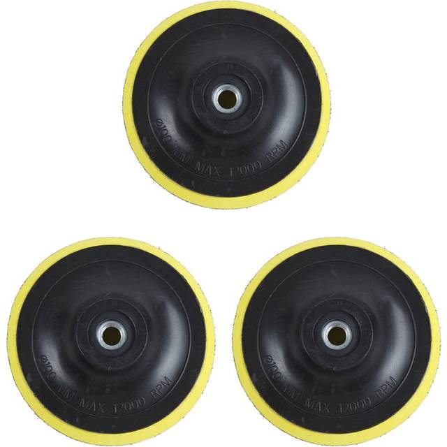3X Angle Grinder Sanding Polishing Hook and Loop Backing Pad 4 inch Dia