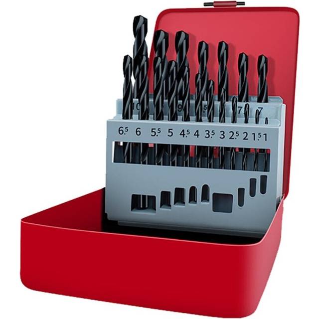 (19-piece tin box) 10/13/19Pcs 1-10mm High Speed Steel M35 Straight Shank Twist Drill Bits Set Quick Change Regular Drilling Tools