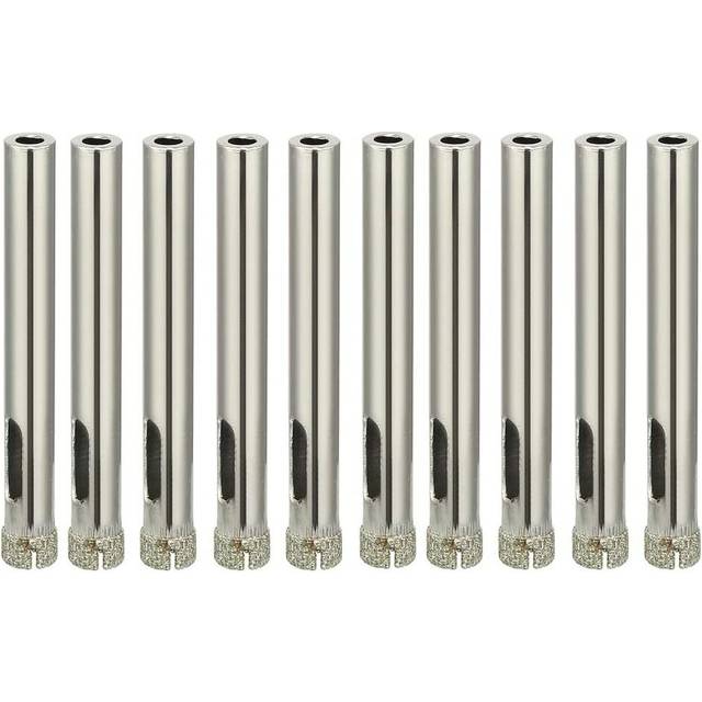 sourcingmap 10PCS 7mm Diamond Coated Hole Saw Drill Bits for Glass Ceramic Tile Marble Rock Porcelain