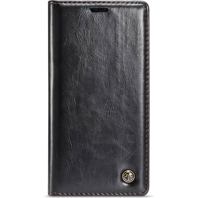 PU + PC Business Style Crazy Horse Texture Horizontal Flip Leather Case for Huawei P20, with Holder & Card Slots & Wallet (Black)