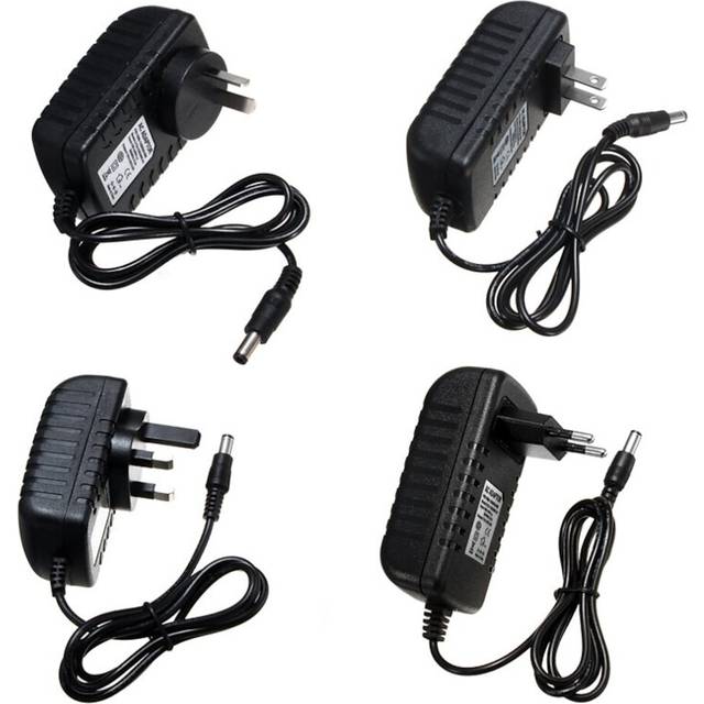 Wall inserting type 12V DC 2000MA 2A  24W Power Supply Adapter with DC 2.1mm x 5.5mm connector for LED Flexible Light Strip AC100-240V