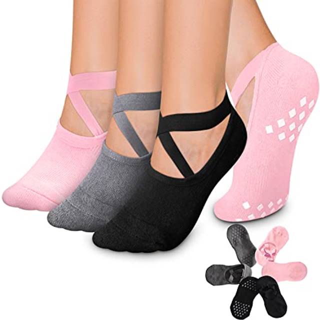 Diu Life Grip Socks Yoga Socks with Grips for Women Non Slip  Pilates  Workout  Pure Barre  Ballet  Dance  Hospital Socks