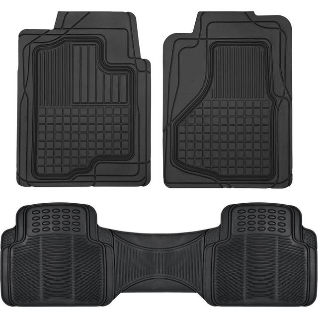 Motor Trend Premium All Weather Rubber Floor Mats for Cars SUV Trucks  Heavy Duty Universal Fit Trim to Fit Protection Floor Liners Front Rear Set Non