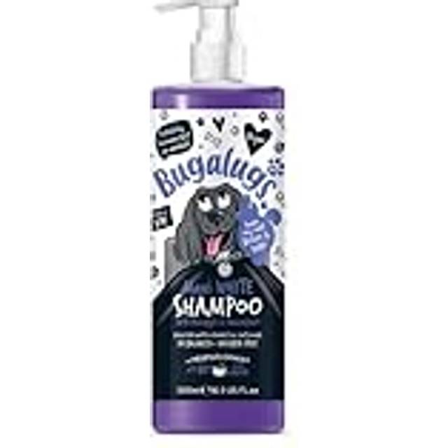 BUGALUGS Dog Shampoo â Whitening & Brightening Coat Enhancer for all coat colours, best vegan puppy dog grooming shampoo & conditioner with a