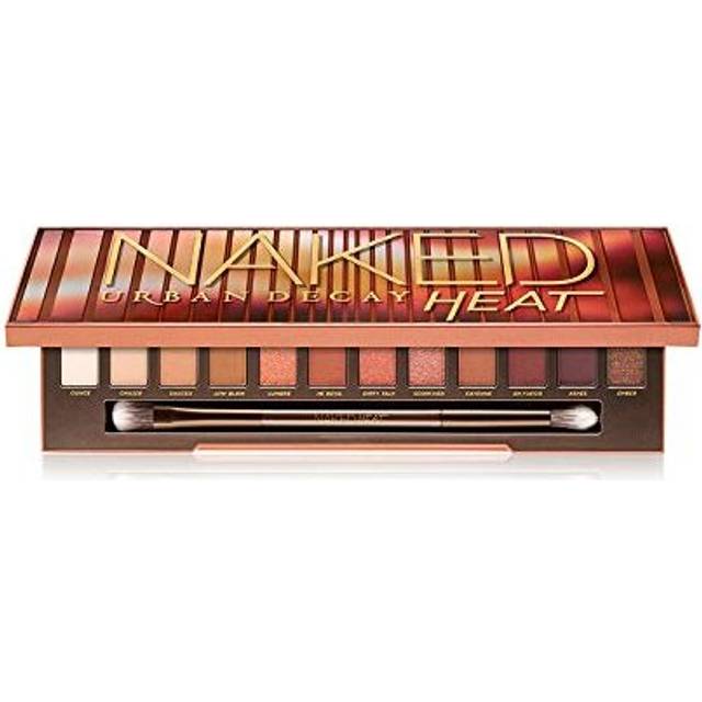 URBAN DEcAY Naked Heat Eye Palette (12 X 005 Eyeshadow + Double Ended BlendingDetailed crease Brush) 005 Ounce
