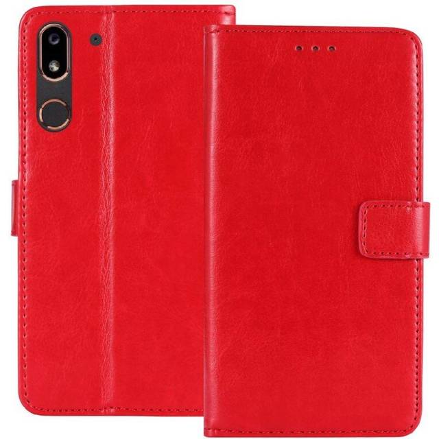 "(Red) Phonecase wallet 3-card Doro 8080 (5.7"")"