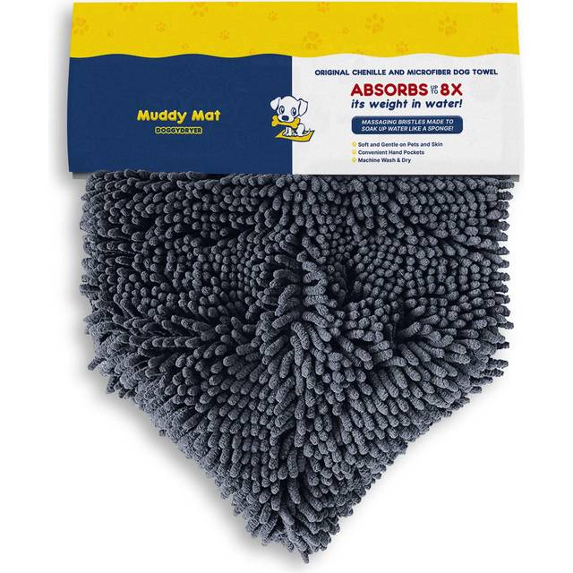 Original Doggy Dryer, Highly Absorbent Microfiber Washable Dog Shammy Quick Drying Towel Absorber - Extra Soft Plush Wrap Chenille Bath Towels to Dry
