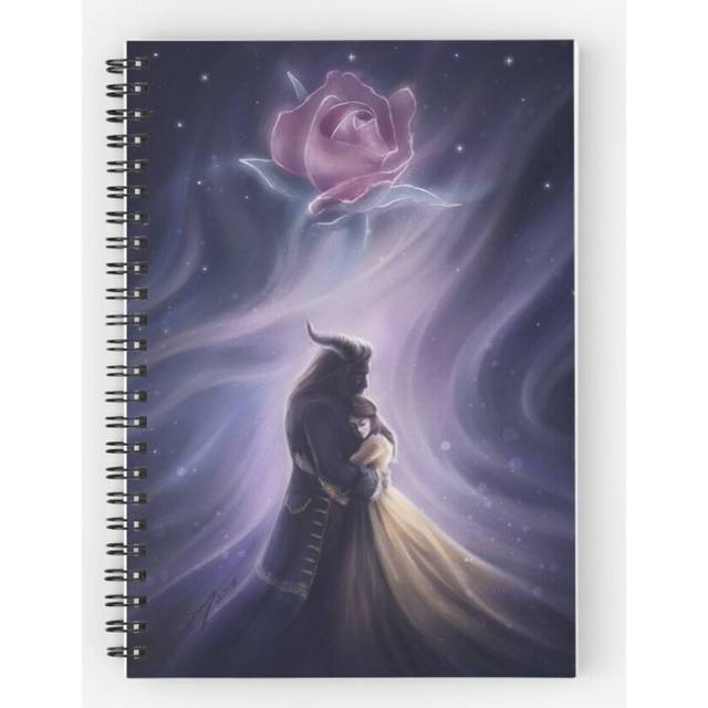 Spiral Notebook Beauty and the Beast A5 120 Pages