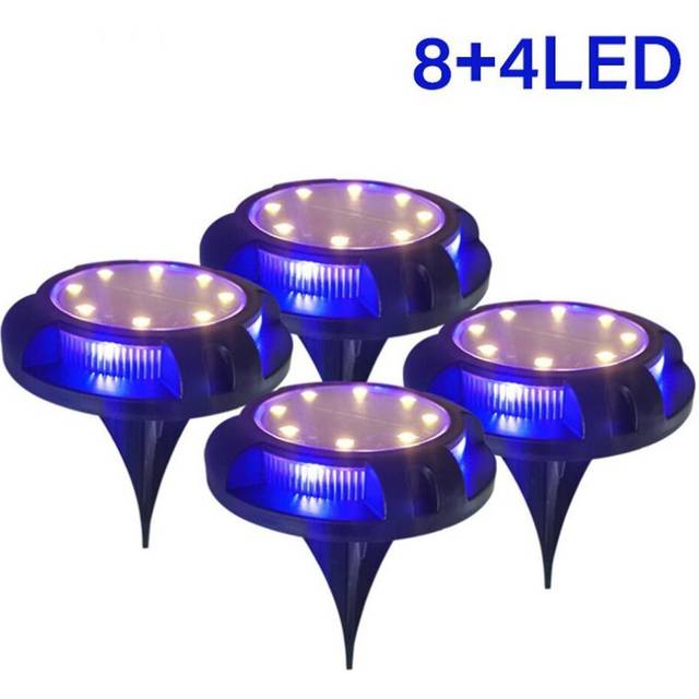 Outdoor 8 Pack 12 Led Solar Garden Lights For Landscape Lawn Deck