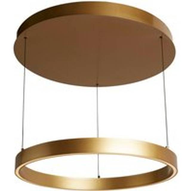 Searchlight 30411GO Layla Gesture Control LED Pendant Gold Metal Opal