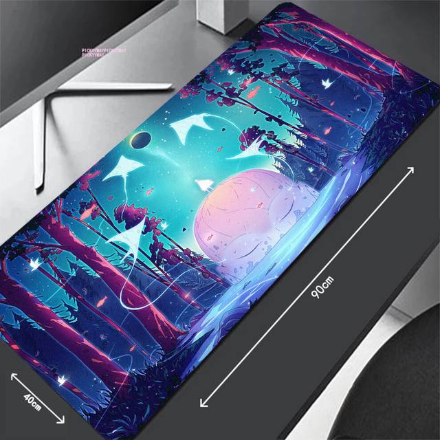 (a-Navy Blue 300x800x2mm) Bright Colors Mouse Pads Gaming Mousepad Gamer Mouse Mat Keyboard Mats Desk Pad Chinese Style Mousepads XXL 90x40cm For Comp