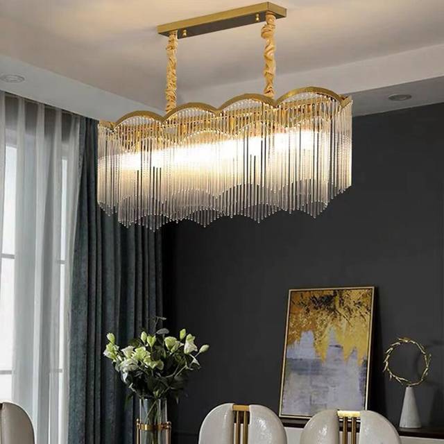 LED Pendant Light Crystal Chandelier Gold 95cm Lantern Desgin Chandelier Stainless Steel Electroplated Modern 110-120V 220-240V