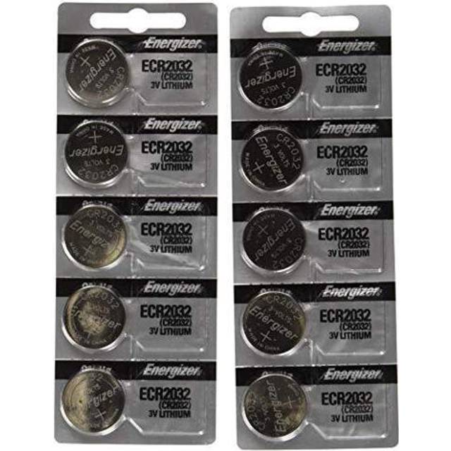 Energizer CR2032 3V Lithium Button Coin Cell Battery with Baby Secure Technology Pack of 10