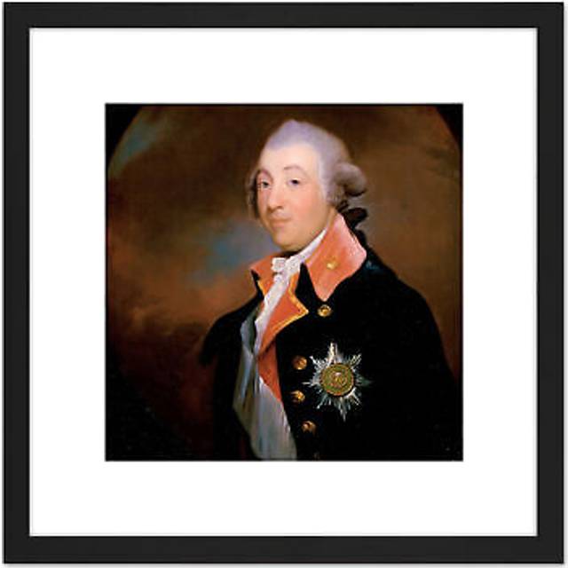 Stuart Thomas Taylour First Earl Of Bective C1790 Painting 8X8 Inch Square Wooden Framed Wall Art Print Picture with Mount - Black - One Size
