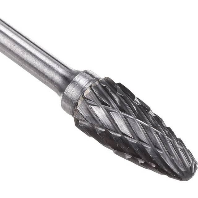 (5) 3x6mm Double Grain Tungsten Steel Grinding Head Rotary Burr Drill Bit Milling Cutter -VARS