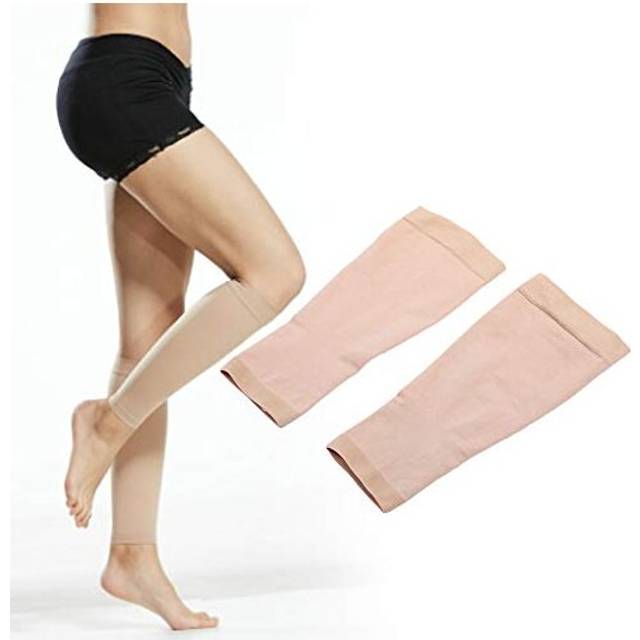 Calf Compression Sleeve for Women Men 2032mmHg Medical Footless Leg Compression Socks Shin Splints Support for Varicose Veins Swelling Recovery