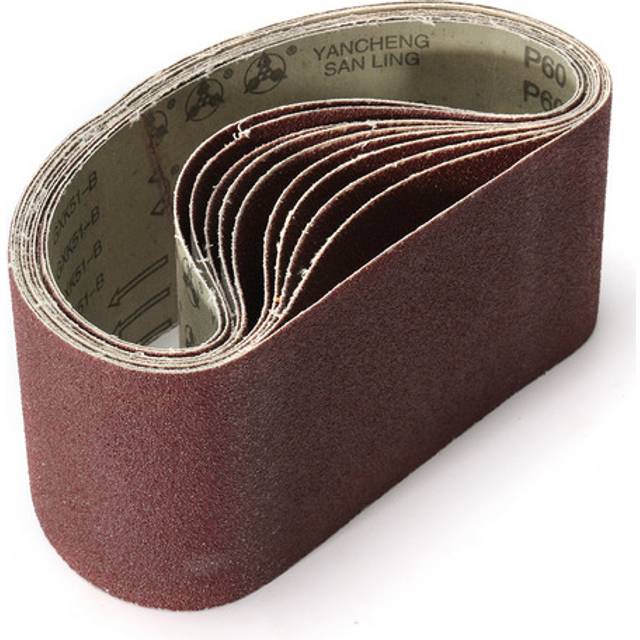 (40 GRIT) 10pcs 100 x 610mm Sanding Belts 40-120 Grit Aluminium Oxide for Sander