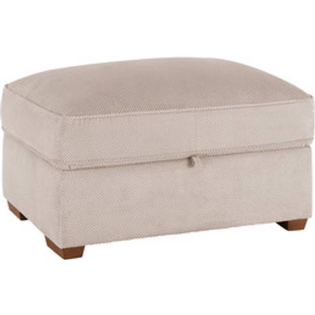 Fawn Fabric Sofas - Storage Footstool - Nebraska Range - Oak Furnitureland
