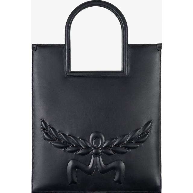 Mcm Women's Black Nappa Leather Aren Shopping Bag | MWTESTA03 Color BK Color BL - Ack (One Size)