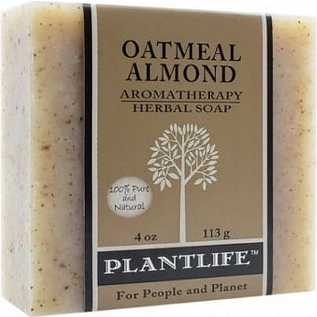 Plantlife Oatmeal Almond Bar Soap - Moisturizing and Soothing Soap for Your Skin - Hand Crafted Using Plant-Based Ingredients - Made in California 4oz
