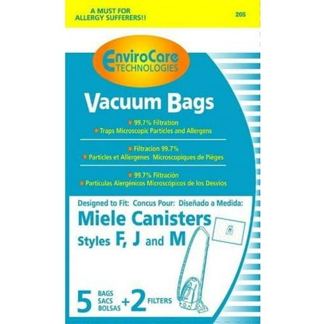 EnviroCare Replacement Vacuum Cleaner Bags made to fit Miele Canisters Style F J M 20 Bags with 8 Filters