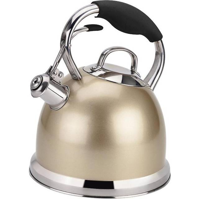 3l Stainless Steel Kettle, Large Capacity Can Whistle When Heated Evenly Thickened Bottom To Open